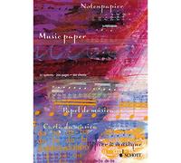 Music Paper: 100 Blatt/200 Seiten, 12 Systeme