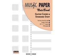 MUSIC PAPER NoteBook - Guitar Chord & Standard Staff