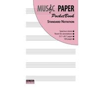 MUSIC PAPER PocketBook - Standard Notation