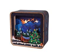 Music Park 3D Wooden Christmas Puzzles Decorations Crafts For Adults Night Light Model Kits To Build Gifts For Women