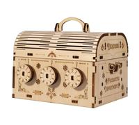 Music Park-3D Wooden Puzzle DIY Treasure Box Model Building Kits Brain Teaser Projects for Adult