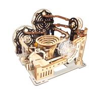 Music Park 3D Wooden Puzzle For Adults Marble Run Model Kits Motor-driven Mechanical With Balls Spiral Tracks Hand Assembly Brain Teaser Birthday