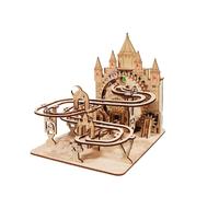 Music Park Electric Marble Run 3D Wooden Puzzles Colorful Light Building Mechanical Model Kits Track Brain Teaser DIY Handmade For Adults