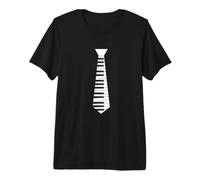 Music Piano Necktie Costume Cool Instrument Premium T-Shirt