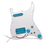Music Pickup Panel With Loaded Pickguard Humbucker Set Mini Humbucker Coil Split PVC Guard With Alnico 5 Poles And B500k A500k Pots suitable for, color to 2