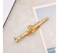 Music Pins, Trumpet Instrument with Box Gold Plating Clarinet Accessories for Clothing Accessories