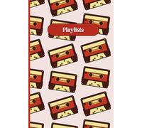 Music Playlists Red Cassette Notebook 6" x 9" A5 120 Lined Pages: Notebook For Collecting Song Playlists