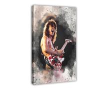 Music Poster Guitarist Eddie Van Halen Poster (4) Canvas Poster Bedroom Decor Landscape Office Room Decor Gift 24x36inch(60x90cm)