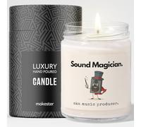 Music Producer Gift - Luxury Soy Wax Candle - Vanilla, Jasmine, Sugared Almond - Makester