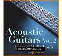 Music Production Acoustic Guitars Vol. 2 is a collection of 228 ready-to-use guitar licks and arpeggios. 3 BPM versions allow you to arrange these samples in... | 24-bit / 44.1 kHz wav files