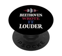 Music Pun Classical Composer Orchestra Nerd Gift Humor PopSockets Adhesive PopGrip