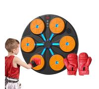 Music Punching Machine - Smart Exercise Training Equipment - with LED Lights Wireless Wall Mounted Music Punching Machine for Adults,for Women Boys Gym Home Fitness Workout Sports