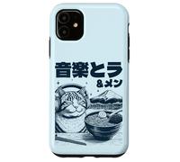 Music & Ramen Cat - Kitten eating Ramen - Neko Ramen Cat Case for iPhone 11