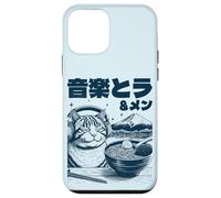 Music & Ramen Cat - Kitten eating Ramen - Neko Ramen Cat Case for iPhone 12 mini