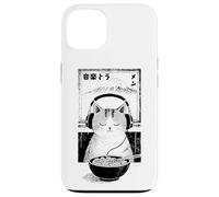 Music & Ramen Cat - Kitten eating Ramen - Neko Ramen Cat Case for iPhone 13