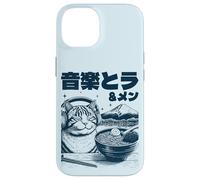 Music & Ramen Cat - Kitten eating Ramen - Neko Ramen Cat Case for iPhone 14