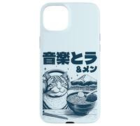 Music & Ramen Cat - Kitten eating Ramen - Neko Ramen Cat Case for iPhone 15 Plus