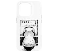 Music & Ramen Cat - Kitten eating Ramen - Neko Ramen Cat Case for iPhone 15 Pro