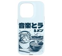 Music & Ramen Cat - Kitten eating Ramen - Neko Ramen Cat Case for iPhone 15 Pro