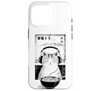 Music & Ramen Cat - Kitten eating Ramen - Neko Ramen Cat Case for iPhone 16 Pro