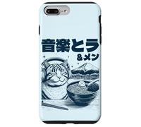 Music & Ramen Cat - Kitten eating Ramen - Neko Ramen Cat Case for iPhone 7 Plus/8 Plus