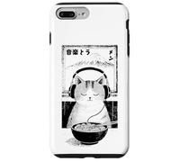 Music & Ramen Cat - Kitten eating Ramen - Neko Ramen Cat Case for iPhone 7 Plus/8 Plus