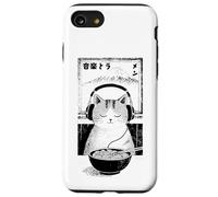 Music & Ramen Cat - Kitten eating Ramen - Neko Ramen Cat Case for iPhone SE (2020) / 7/8