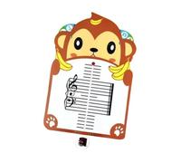 Music Reading Board Cartoon Animal Shape Musical Notation Board for Students Monkey Shape
