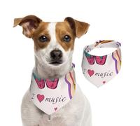 Music Records Blues Music Is My Life Theme,Dog Bandanas Cotton Pet Scarf Adjustable Bibs for Pet,L