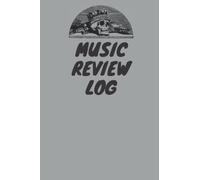 MUSIC REVIEW LOG: A 6x9" 120page, blank, gothic crown / skull designed music review log book with space for concert tickets, star rating system and your personal review