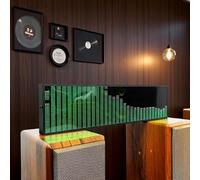 Music Rhythm Spectrum Display, Professional Dynamic LED Spectrum Analyzer - Featuring 36 Display Styles, 16 Colors, 4 Frequency Ranges, and 3.5mm Audio Input