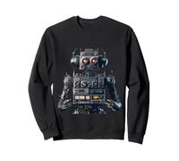 Music Robot made of Analog Stereo Equipment, digital art Sweatshirt