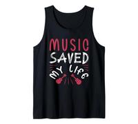 Music Saved My Life Acoustic Guitar Lover Tank Top