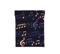 Music-Seamless-Pattern, Squeeze Top Wallet Women Storage Bag Small Coin Purse Change Pouch