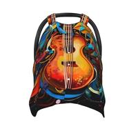 Music Series Baby Car Seat Canopy Cover, Multi Use Breathable Nursing Breastfeeding Covers for Mom Soft Stroller Sun Shade Newborn Shower Gift