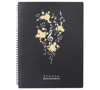 Music Sheet File Paper Storage Folder Sheet Music Holder 40 Pages Spirals Sheet Music Binder Organizers For Music Stand