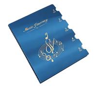 Music Sheet Storage Binder with Not Reflective Transparent Sleeves and Easy Replacement Music File Folder Sheet Defender