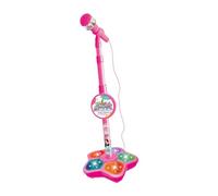 Music Sing Microphone Toy with Flashing Stage Lights for Kids Birthday Gifts Red 100x21 cm