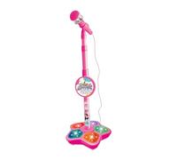 Music Sing Microphone Toy with Flashing Stage Lights for Kids Birthday Gifts Red 100x21 cm