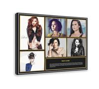 Music Singer Demi Lovato Canvas Poster Bedroom Decor Sports Landscape Office Room Decor Gift Frame-style 12x18inch(30x45cm)