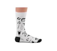 Music Socks Collection - Six String, Punk's Not Dead, Dead Kennedys, Peace & Love - Gifts for Music Lovers, Cotton Socks, 2 Sizes, 4-7 and 7½-11½