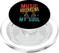 Music SOOTHES MY SOUL Music Expression PopSockets PopGrip for MagSafe