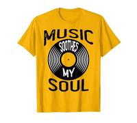 Music Soothes My Soul Vintage Vinyl Retro Record dj T-Shirt