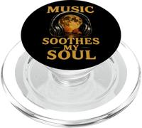 Music Soul Headphones Moon Retro Sound Healing PopSockets PopGrip for MagSafe