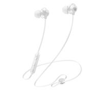 Music Sound Bluetooth Earphones: Universal Bluetooth Headset with Remote Control - 6 Hours Battery Life - White