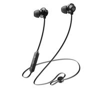 Music Sound Bluetooth Earphones: Universal Bluetooth Headset with Remote Control - 6 Hours Battery Life - Black