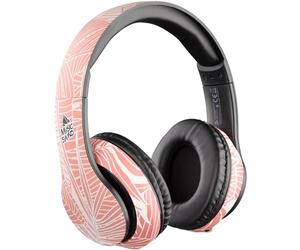 Music Sound | Bluetooth Headphones Around | On-Ear Bluetooth Stereo Headset with Retractable Headband - Control Keyboard on Headset - 20 Hours Autonomy - 2 Hours Charging - Fantasy Palm Tree