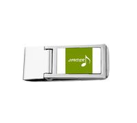 Music Sound Enthusiasm Art Deco Fashion Slim Money Clip Stainless Holder Pocket Wallet