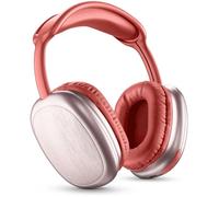 Music Sound | MAXI2 Bluetooth Headphones | On Ear Bluetooth 5.0 Headphones - Play Time 22h - Charging Time 1.5h - Built-in Microphone - Pavilion Controls and Adjustable Headband, Red