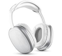 Music Sound | MAXI2 Bluetooth Headphones | On Ear Bluetooth 5.0 Headphones - Play Time 22h - Charging Time 1.5h - Built-in Microphone - Pavilion Controls and Adjustable Headband, White